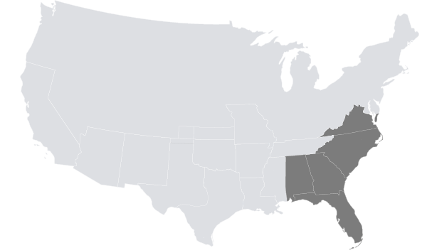 southeast cotton zone map