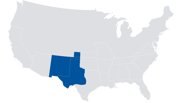 Southwest zone map